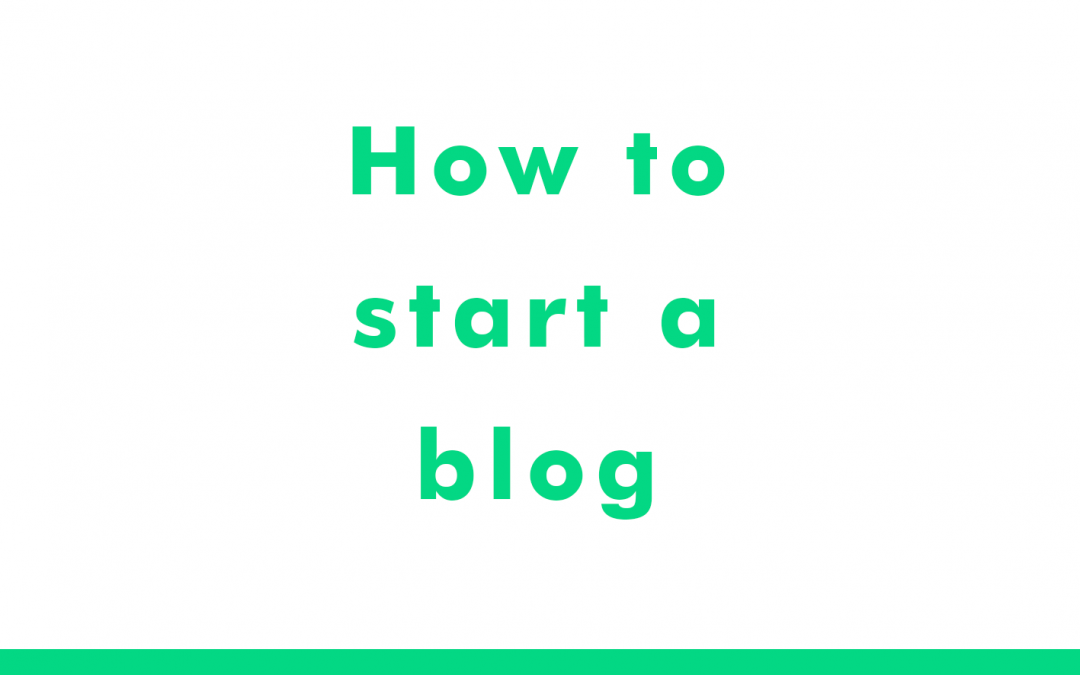 Start a blog in 10 minutes